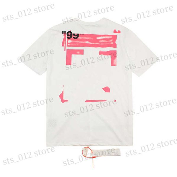 

men's t-shirts fashion classic brand t shirts loose luxury white black cotton men women t-shirt designers short sleeve letter oil paint