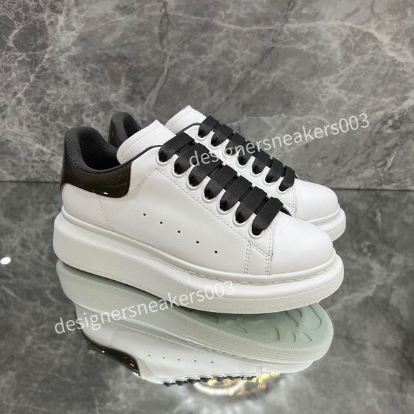 

2023new mens women brand casual shoes classic dirty shoes mid double height bottom trainers leather glitter golden quality, Black
