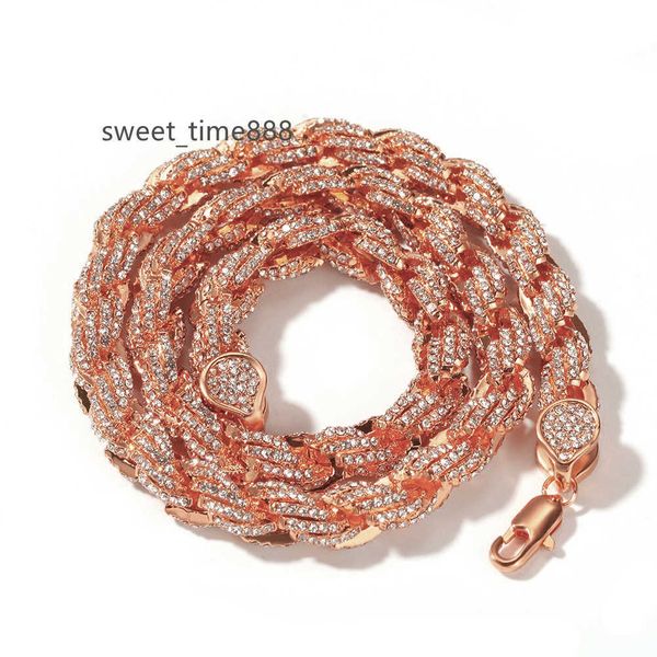 

ice out pendant necklace jewelry gold color iced out cuba chain, Silver