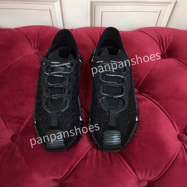 

2023fashion casual shoes women designer leather lace-up sneakers fashion lady flat running letters shoes platform sneaker, Black