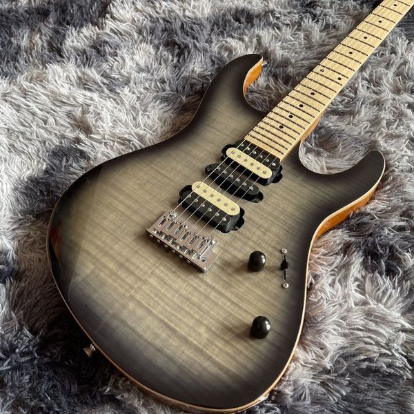 

rock sur grey maple fingerboard electric guitar factory customized 6 string new
