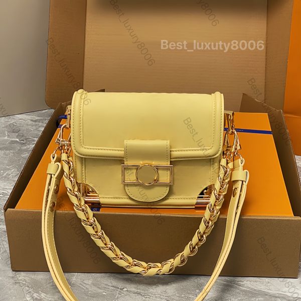 

10a mirror luxury tote classic designer one shoulder bag premium original leather embossed pattern purse 22597 milk yellow crossbody bag