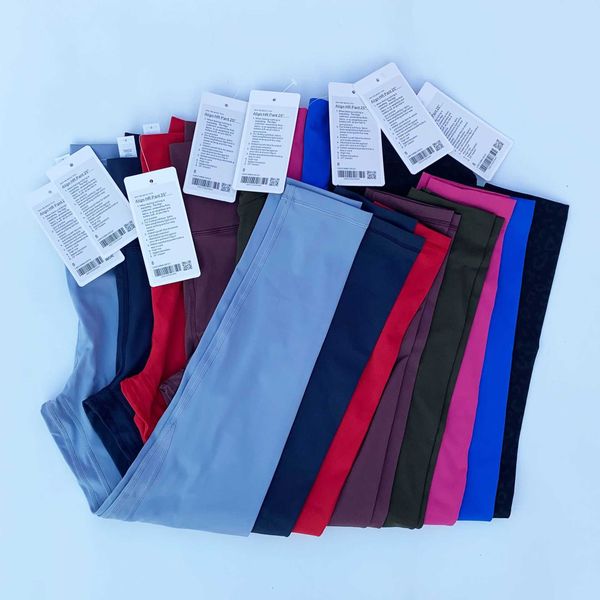 

yoga pants double sided brushed align nude high waist elastic peach hip breathable capris