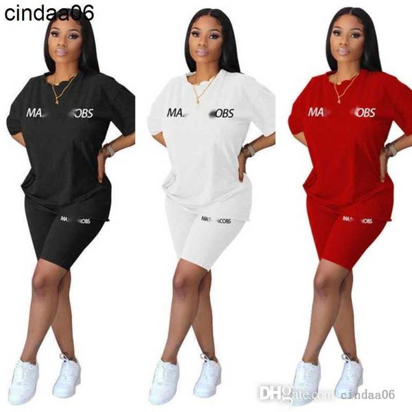 

retail womens tracksuits designer two piece set new casual elastic fashion ironing letter short sleeve shorts outfits, Gray