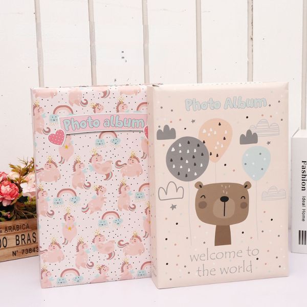 

picture frames creative paper core interstitial 6-inch 300-phase baby growth couple album can write the inner page 230512