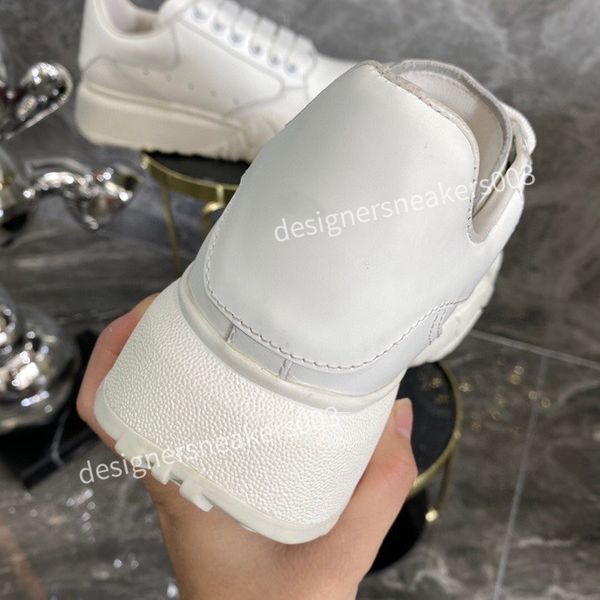 

new brand women men designer casual shoes classic dirty shoes mid double height bottom trainers leather glitter golden quality2023, Black