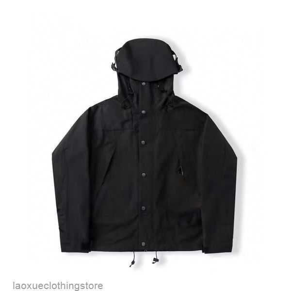 

men windbreakers designer women jacket retro snow mountain commemorative version waterproof windproof breathable adjustable hoodie couple ou, Black;brown