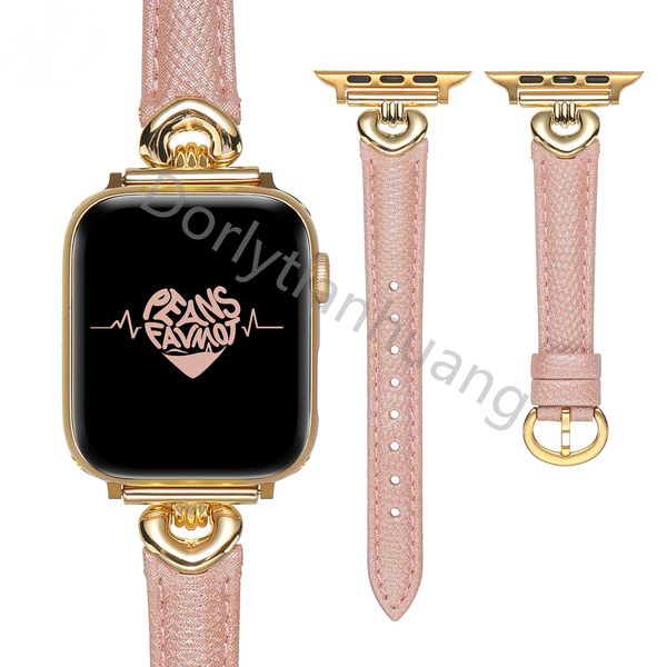 

luxury real light leather slim strap for apple watch band 38mm 41mm 42mm 40mm 44mm 45 iwatch 3 4 5 7 8 49mm bands gold sliver rose gold buck, Black;brown