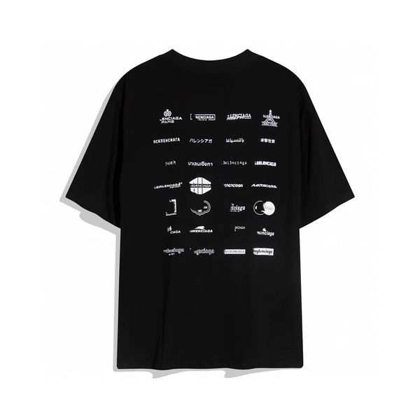 

2023 new men t shirt designer full logo t-shirt luxury goods shirt men women short sleeve tees rainbow summer pure cotton t shirts asian siz, White;black