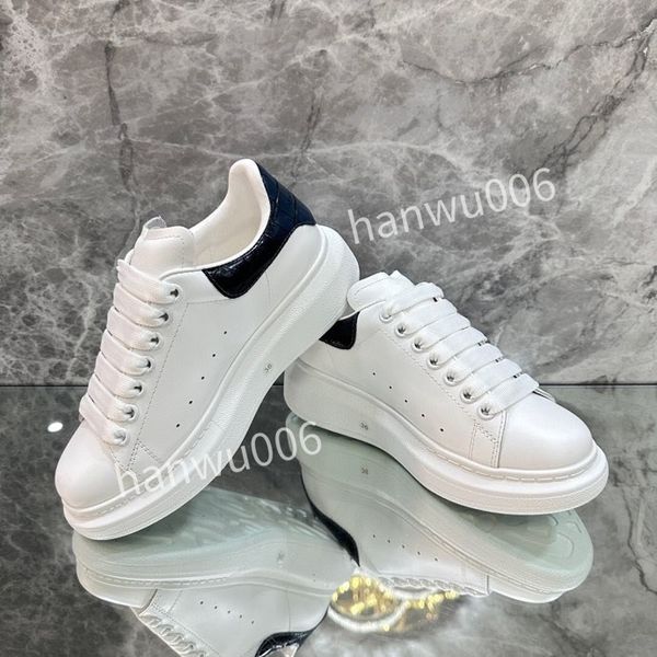 

2023luxury designer shoes mens women white luxury designer sneaker lace up genuine leather sneakers fashion women casual designer sneaker, Black