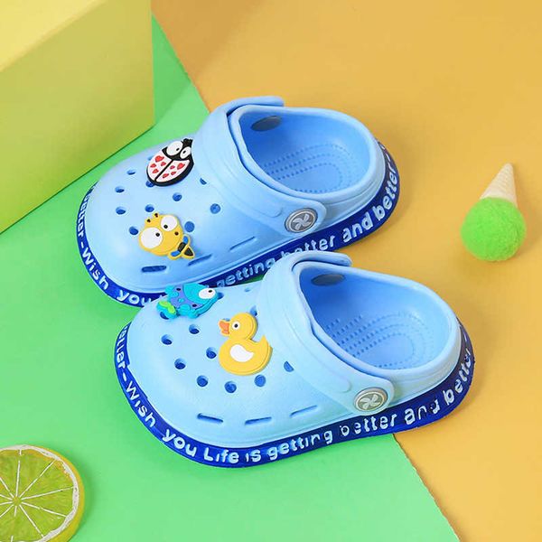 

boys children's shoes summer hole cartoon duckling cute and cave girls comfortable soft soled sandals tifd, Black
