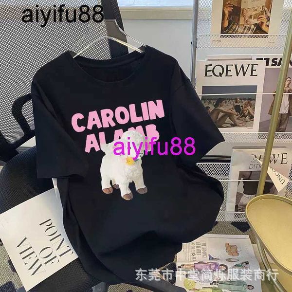 

summer new korean short t-shirt women's loose pullover live broadcast personalized underlay half sleeve, White