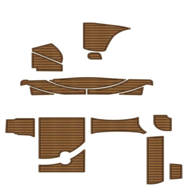 

quality 1999 maxum 3000 scr swim platform cockpit pad boat eva faux foam teak deck floor