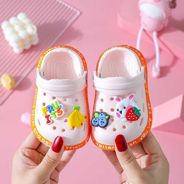 

girl summer baby shoes sandals for girls boy mules baby shoes cartoon sandal infantil for boy children's garden shoes gwlr, Black