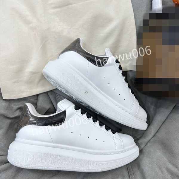 

luxury designer shoes mens womens white luxury designer sneaker lace up genuine leather sneakers fashion women casual designer sneaker2023, Black