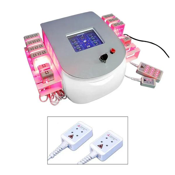 

wholesale 650nm & 980nm lipolaser heating slimming system effective reduce 3-8cm after treatment laser slimming weight loss machine, Black