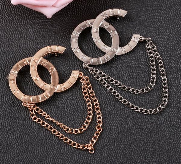 

20style desinger brooch women rhinestone pearl letter brooches fashion jewelry clothing decor ation accessoriesy, Gray