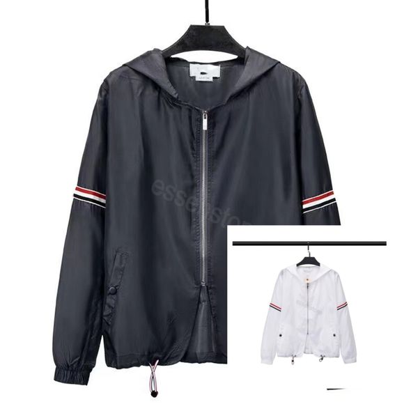

2023 jackets for men spring and fall men's casual jacket with windbreaker jacket 3m reflective patch black white couples waterproof out