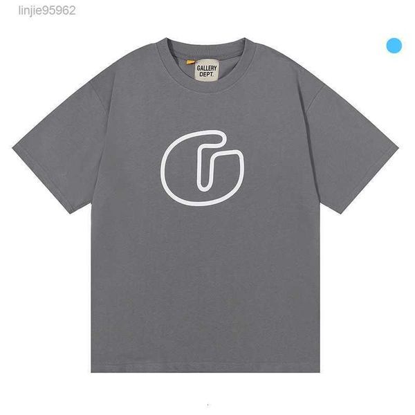 

men t-shirt gall dep designer cotton leisure gary fashion letter printed round neck short sleeve for women summer oversize loose hip hop pri, White;black