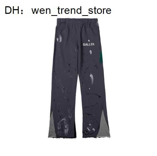 

designers pants men's galleries sweatpants dept speckled letter print women's couple loose versatile casual straight gray orange r, Black