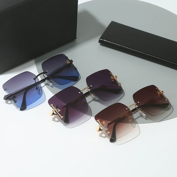 

fashion sunglasses round double bridge model real women men sun glasses with black or brown leather case, and retail package, White;black