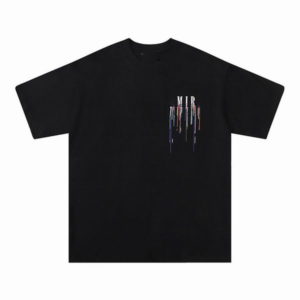

luxury t-shirt men's women's designer short sleeve summer fashion printed embroidery casual high-quality tees new mir yuni, White;black