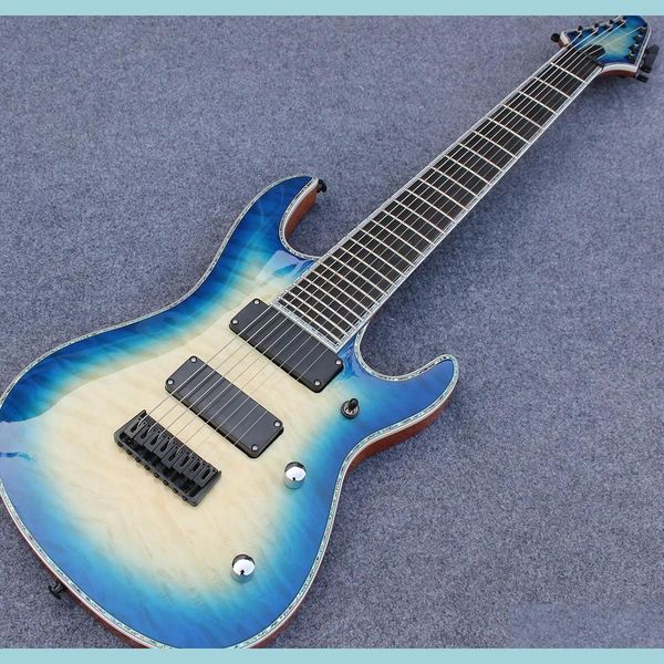 

factory new 8-string electric guitar mahogany arch shadow maple customized
