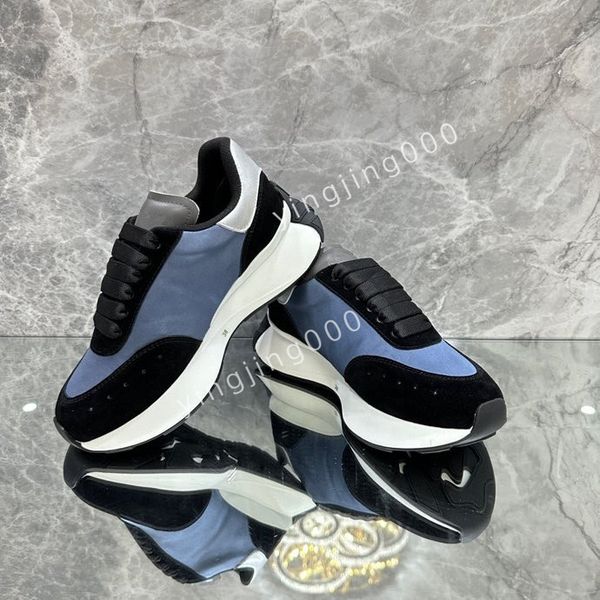 

new designers sneakers camouflage casual shoes stylist women mens shoes designer checkered studded flats mesh fashion trainers2023, Black
