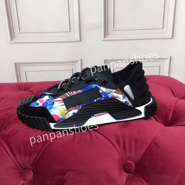 

2023fashion brand casual shoes women mens designer leather lace-up sneakers fashion lady flat running letters shoes platform sneaker, Black