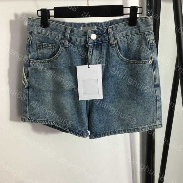 

23ss denim shorts womens designer clothing womens shorts embroidered monogram logo versatile denim shorts women clothes a1, White;black