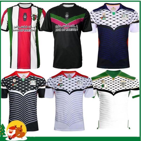 

2023 palestine soccer jersey home away black white 22 23 custom name number football shirt, Black;yellow