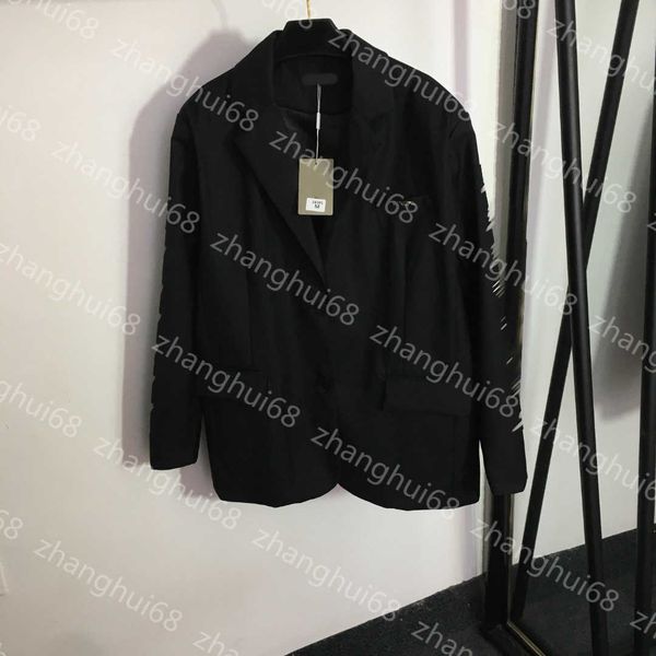 

23ss womens jacket womens designer clothing back logo letter print single breasted lapel long sleeve suit jacket women clothes, Black;brown