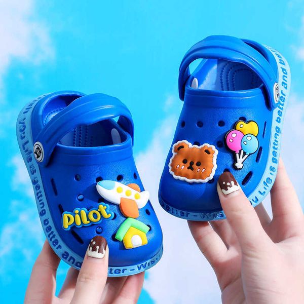 

girl summer baby shoes sandals baby for girls boy mules shoes cartoon sandal infantil for boy children's garden beach slippers 0hvs, Black
