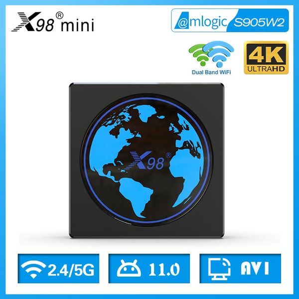 

leadcool x98mini android tv box smart tv s905w2 quad core support 4k wifi multilateral languages android france warehous
