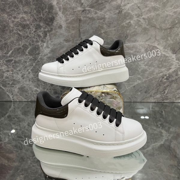 

2023new mens women brand casual shoes classic dirty shoes mid double height bottom trainers leather glitter golden quality, Black