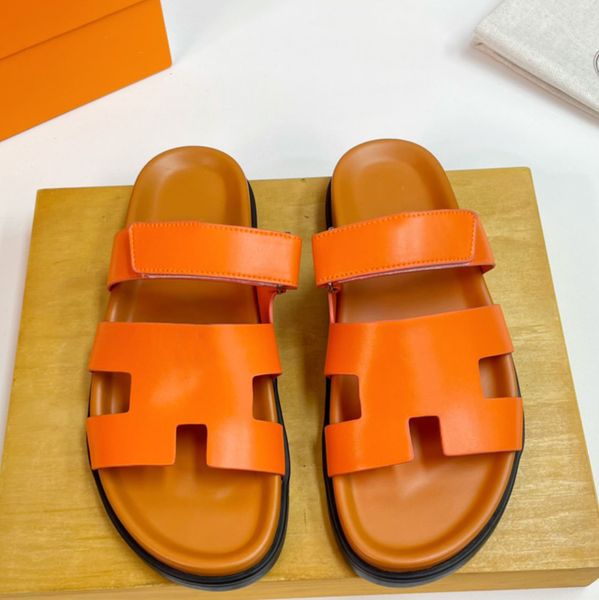 

designer slipper soft massage slides sandals shoes slide summer beach outdoor cool slippers fashion flat flip flops with box, Black