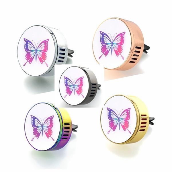 

5 pack car air freshener perfume diffuser locket magnet lid wholesale cars vent clip essential oil diffuser clip