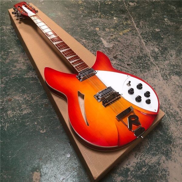 

factory new 12 string electric guitar, cherry red pop body,mahogany fingerboard,