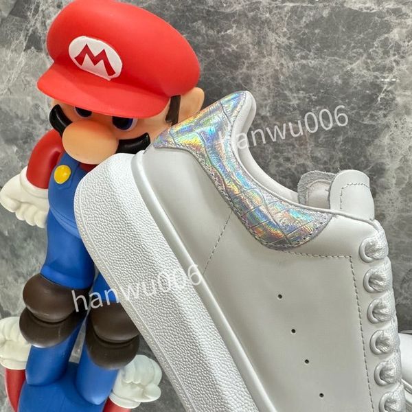 

2023new womens luxury designer sneaker lace up genuine leather sneakers fashion women casual designer sneaker, Black