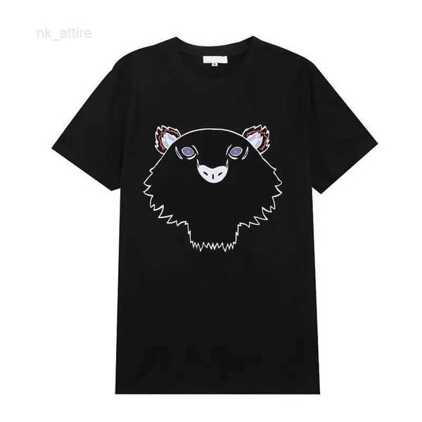 

designer tshirts tiger heads for men streetwear mens tees summer with tiger and letters printed hiphop styles t-shirts asian size s-2xl, White;black