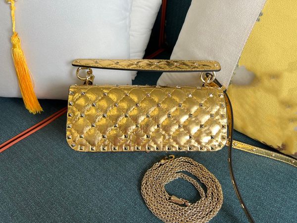 

studded cowhide clutch 2023 new fashion casual women's bag shoulder crossbody bag