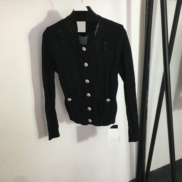 

511 l 2023 milan runway women's sweaters summer brand same style sweater long sleeve crew neck white pink black quality womens meiyi202, White;black