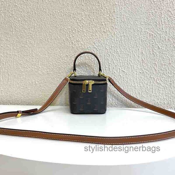 

cross body womens designer lambskin bags vanity case mini cosmetic box bag with gold zipped crossbody shoulder handbag coin purse 9cm