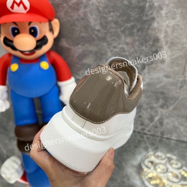 

men womens brand casual shoes classic dirty shoes mid double height bottom trainers leather glitter golden quality2023, Black