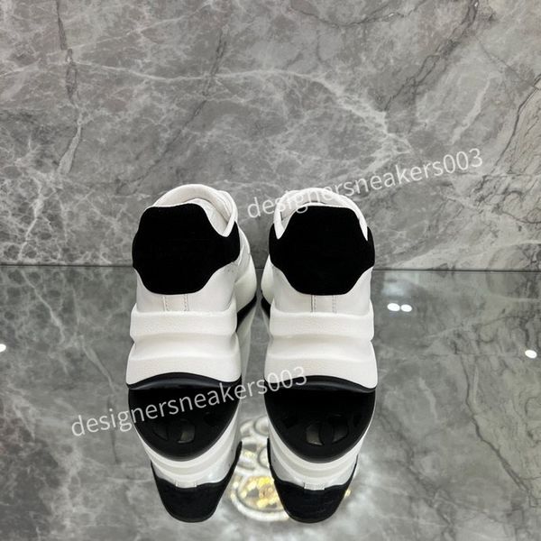 

new women men fashion casual shoes classic dirty shoes mid double height bottom trainers leather glitter golden quality, Black