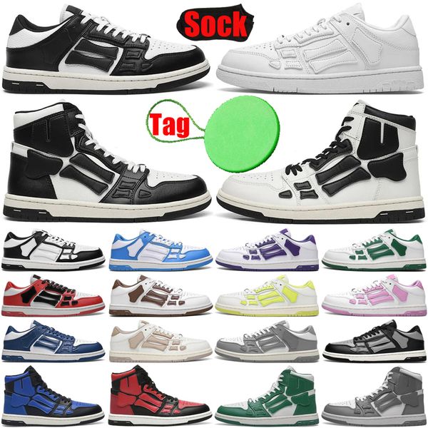 

skel low running shoes men women black white mens womens trainers sneakers, White;red