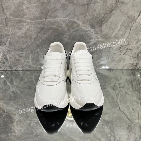 

2023new women men fashion casual shoes classic dirty shoes mid double height bottom trainers leather glitter golden quality, Black