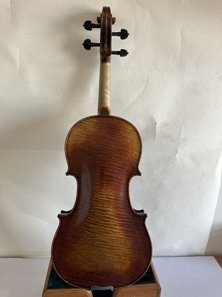 

master 4/4 violin stradi model 1pc flamed maple back spruce hand made k3131