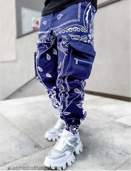 

men pocket cargo pants designer multi trousers reflective track pant streetwear hip hop casual joggers harajuku mens pantalones spring autum, Black