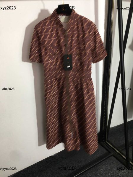 

woman designer dress letter printing casual dresses for woman fashion dress zipper v-neck skirt new product, Black;gray
